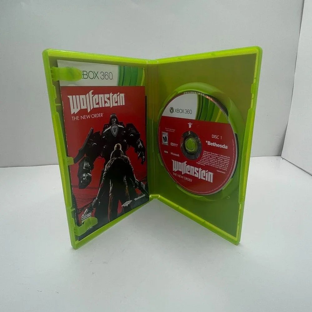 Wolfenstein: The New Order 360 (Xbox 360, 2014) Complete W/ Manual